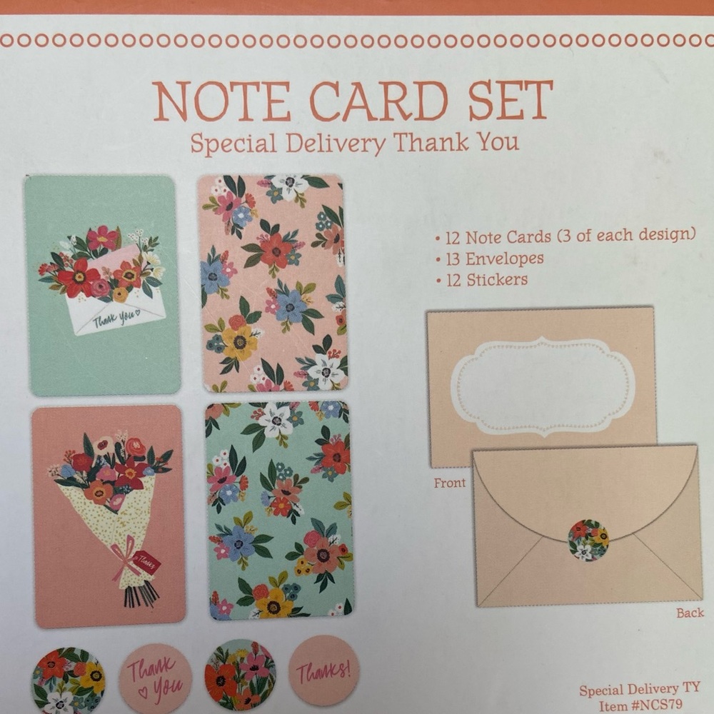 Thank You Note Card Set - Picture 5 of 6